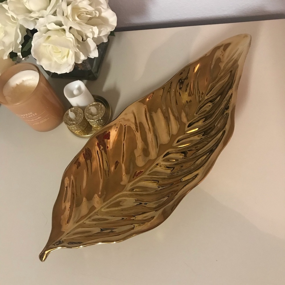 Gold Leaf Plate